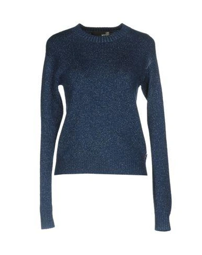 Love Moschino Sweaters In Blue