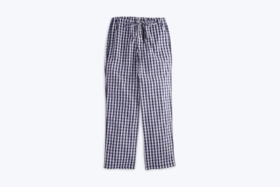 Sleepy Jones Marina Pajama Pant In Navy Gingham