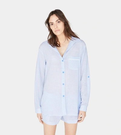 Ugg Maisie Gingham Pj Top In Moonstone