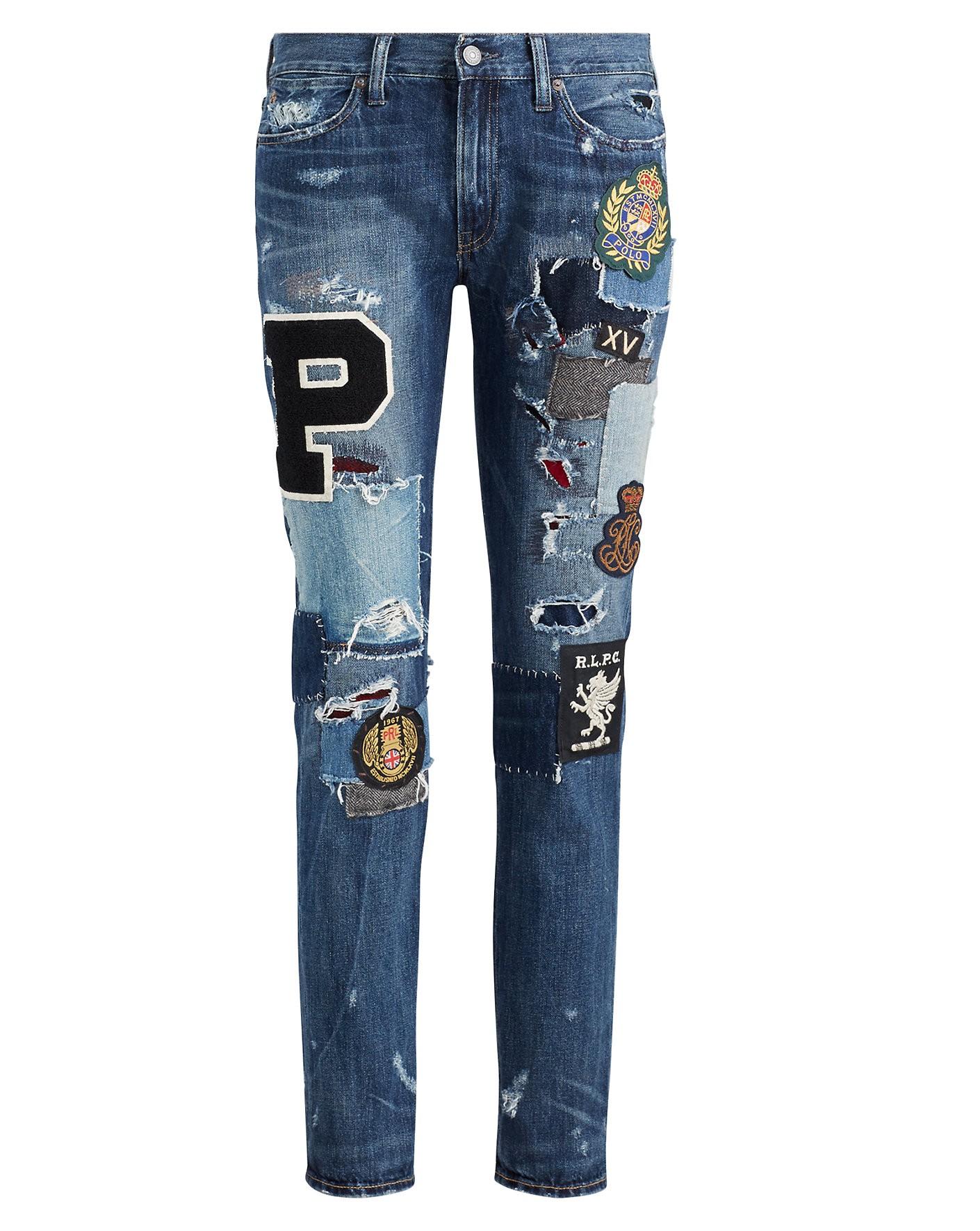 ralph lauren jeans with patches