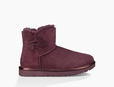 Ugg Mini Bailey Button Ii Boot In Port Suede