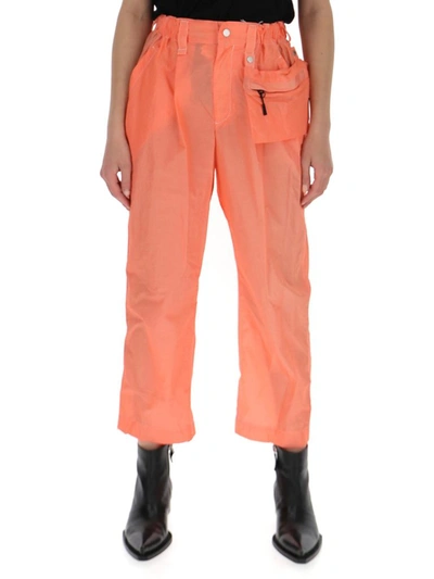 Issey Miyake Caravan High Waisted Cropped Pants In Orange | ModeSens