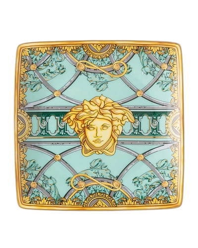 Versace La Scala Del Palazzo Canape Dish In Verde