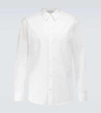 Gabriela Hearst Quevedo Cotton-poplin Shirt In White