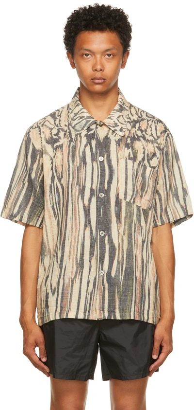 Our Legacy Box Abstract-print Cotton-blend Shirt In Hanabi Print