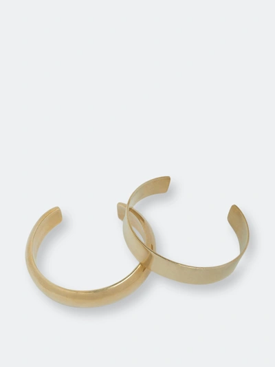 Soko Eris Stacking Cuff Bracelets In Gold