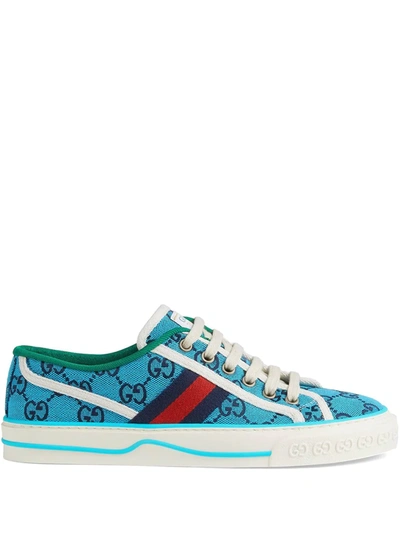 Gucci Tennis 1977 Gg Low-top Sneakers In Blue
