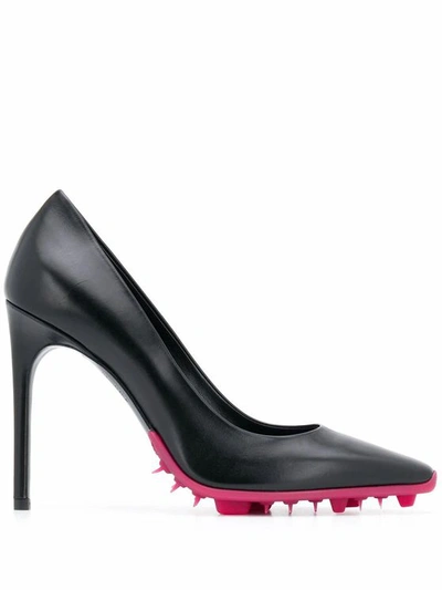 Off-white Women's Black Leather Pumps