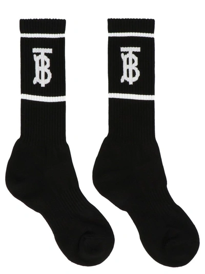 Burberry Men's Black Cotton Socks