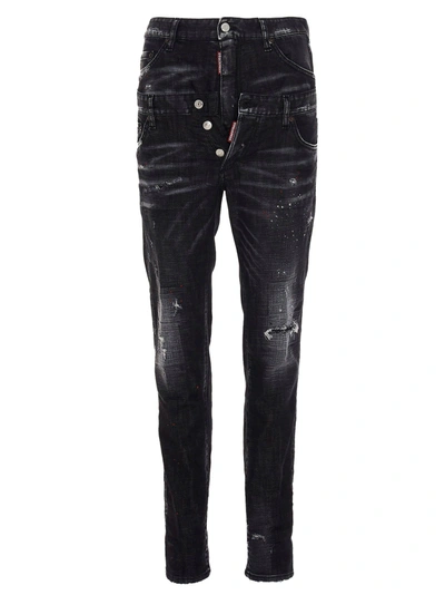 Dsquared2 Men's  Black Cotton Jeans