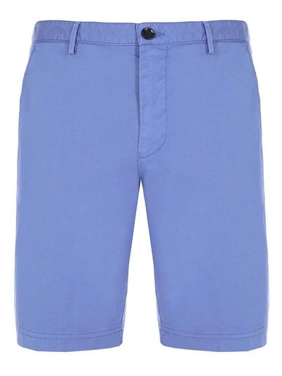 Hugo Boss Slice Open Blue Slim fit Shorts In Stretch cotton Twill 50406679 ModeSens