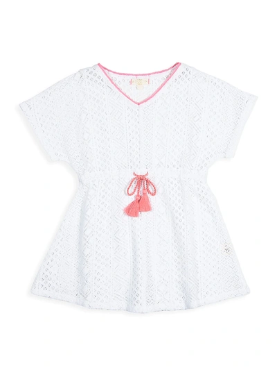 Egg New York Kids' Little Girl's & Girl's Eyelit Swimsuit Cover-up In White