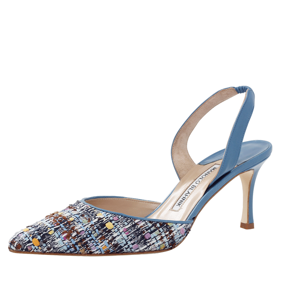 manolo blahnik plaid heels