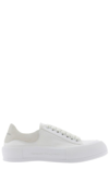 Alexander Mcqueen Deck Plimsoll Low-top Sneakers In White