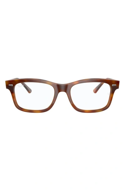 Ray Ban 54mm Optical Glasses In Brown Havana