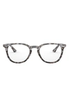 Ray Ban 50mm Optical Glasses In Shiny Havana