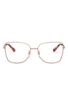 Michael Kors 54mm Butterfly Optical Glasses In Rose Gold