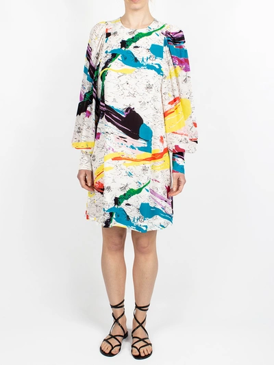 Essentiel Antwerp Printed Mini Dress In Multicolor