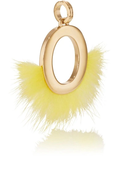 Fendi Abclick O Pendant Charm - Yellow