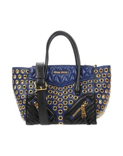 Miu Miu Handbags In Dark Blue