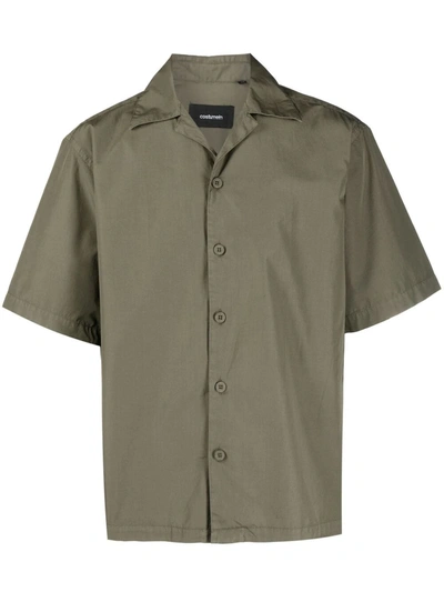 Costumein Short-sleeved Cotton Shirt In Green