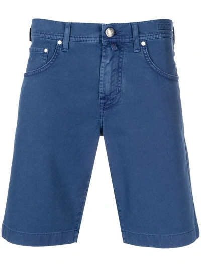 Jacob Cohen Knee-length Denim Shorts In Blue