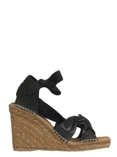 Jimmy Choo Dalya 110 Espadrille Wedges In Black