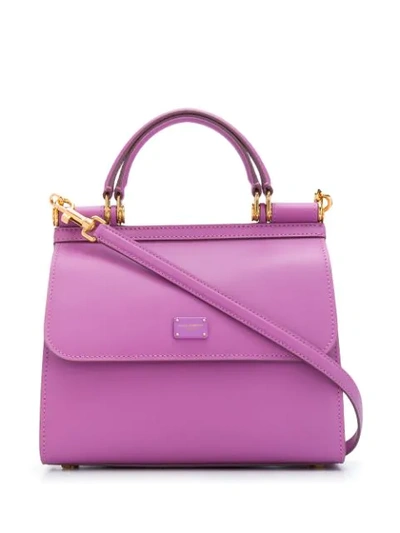 Dolce & Gabbana Sicily 58 Tote In Purple