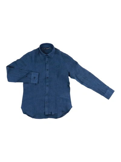 Jeckerson Kids' Linen Shirt In Blue