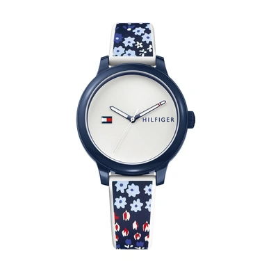 Tommy Hilfiger Custom Sport Watch - Navy/white/floral Silicone