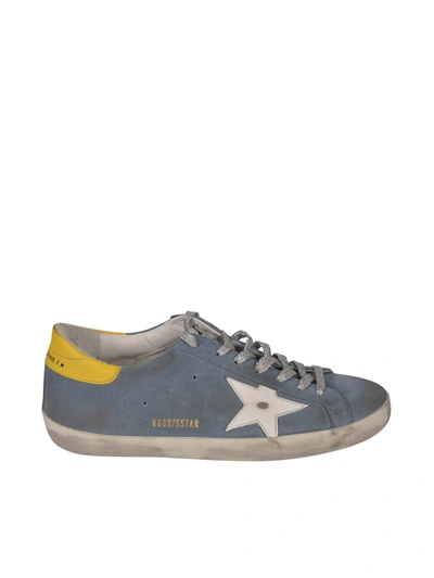 Golden Goose Super Star Classic Sneakers In Blue And Yellow
