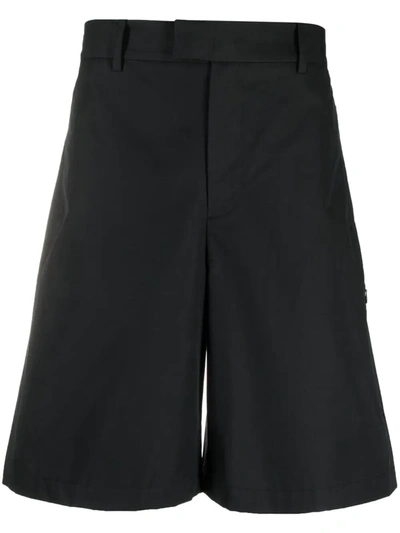 A-cold-wall* Logo-embroidered Cotton Shorts In Black