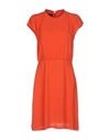 Pinko Short Dresses In Orange