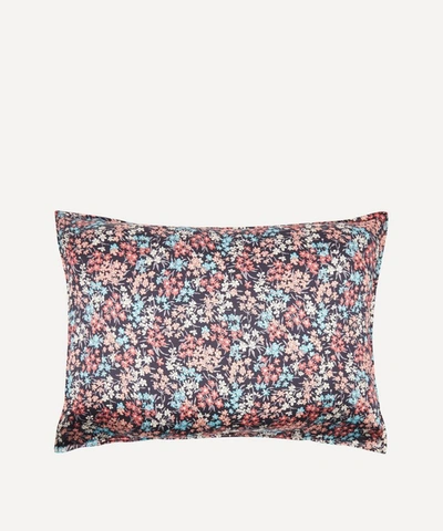 Coco & Wolf Coastal Blossom Silk Satin Pillowcases Set Of Two In Purple