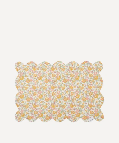 Coco & Wolf Felicite And Phoebe Scallop Placemat In Multicoloured