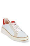 Cole Haan Grandpro Topspin Sneaker In Optic White/ Molten Lava