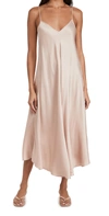 L Agence Lorraine Sleeveless Trapeze Midi Dress In Pecan