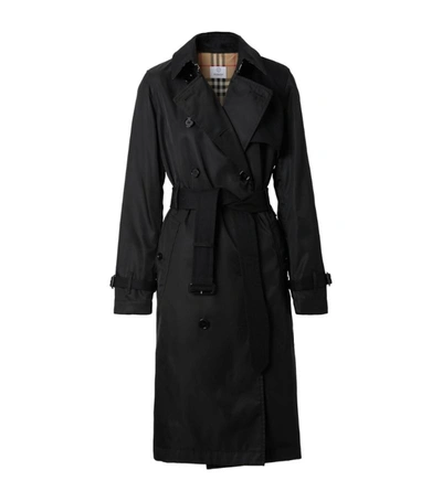 Burberry Black Terrington Double Breasted Cotton Trench Coat