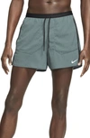 Nike Flex Stride Run Division Running Shorts In Hasta/hasta/reflective Silver