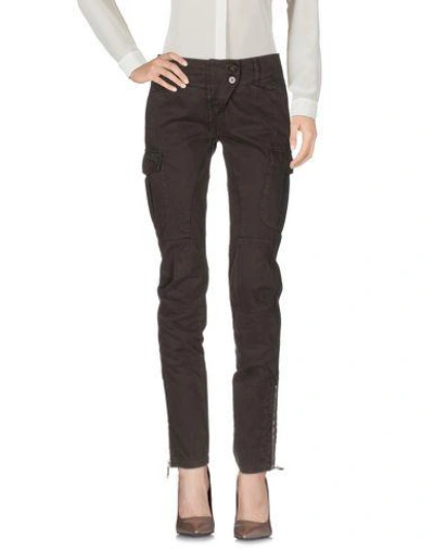 Pinko Casual Pants In Dark Brown