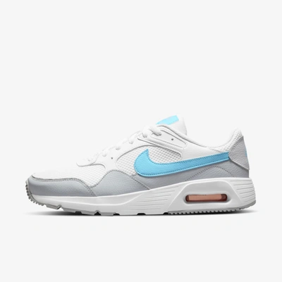 Nike Men's Air Max Sc Casual Sneakers From Finish Line In White,pure Platinum,turf Orange,lagoon Pulse