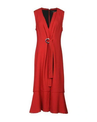 Proenza Schouler 3/4 Length Dresses In Red