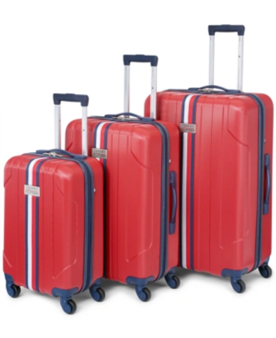 Tommy Hilfiger Liberty 3pc Hardside Luggage Set In Red