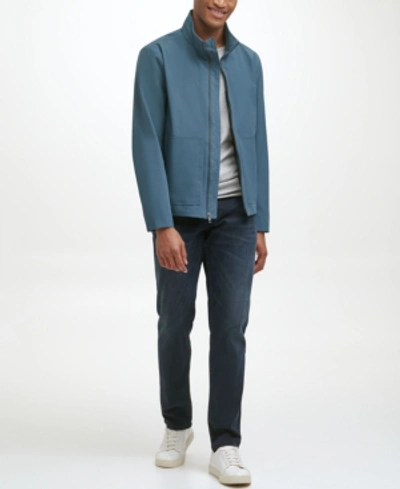 Marc New York Men's Stand Collar With Mesh Lining Jacket In Pastel Blue