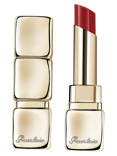 Guerlain Kisskiss Shine Bloom Lipstick Balm 739 Cherry Kiss 11 oz/ 3.2 G In Red