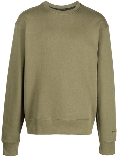 Adidas Originals X Pharrell Williams Premium Sweatshirt In Khaki-green