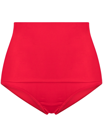 Eres Gredin High-waisted Bikini Bottoms In Red