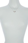 Judith Ripka Embellished Heart Pendant Necklace In Wt