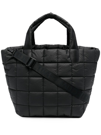 Veecollective Large Quilted Tote Bag In Black