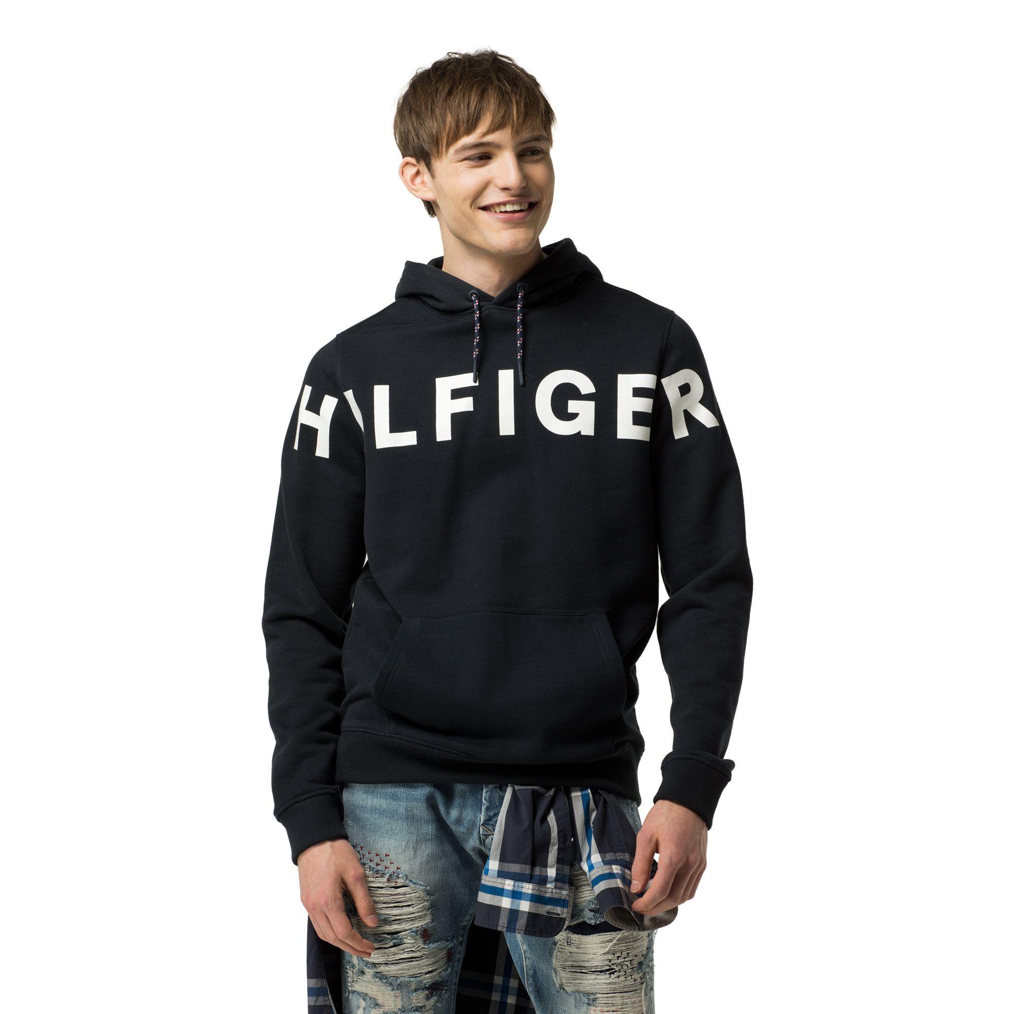 hilfiger logo hoodie